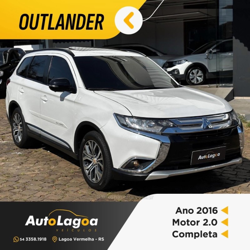outlander 2.0 16v gasolina 4p automatico 2016 lagoa vermelha