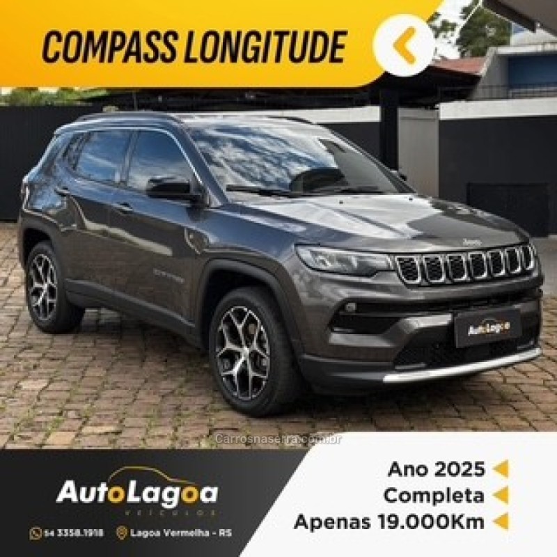 compass 1.3 longitude t270 16v turbo flex 4p automatico 2025 lagoa vermelha