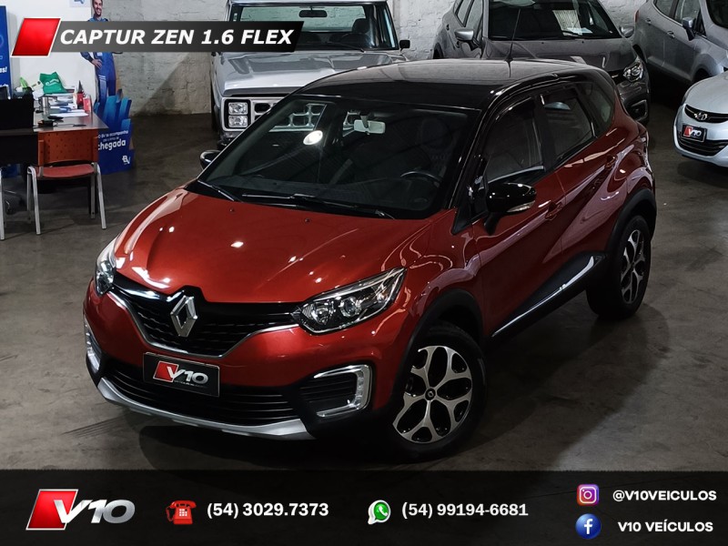 captur 1.6 16v sce flex zen manual 2018 caxias do sul