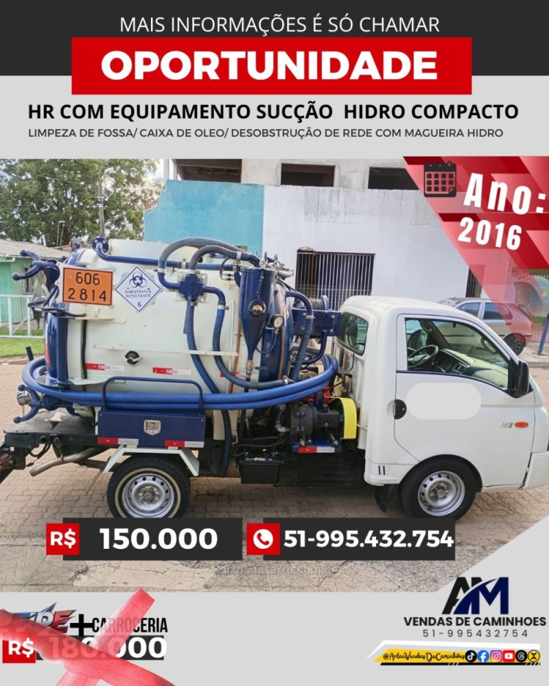 hr 2.5 longo bau 4x2 16v 130cv turbo intercooler diesel 2p manual 2016 portao