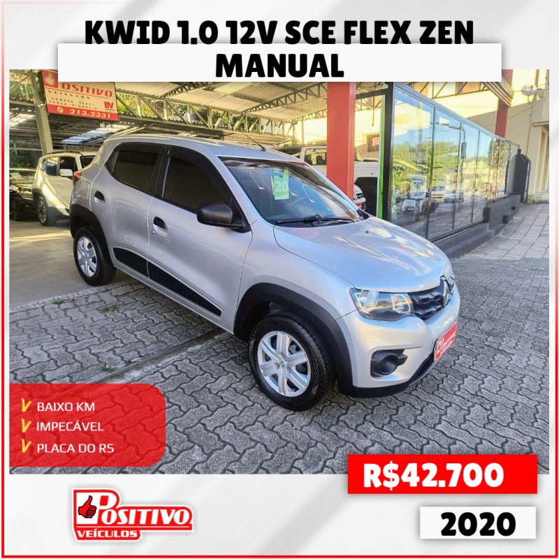 kwid 1.0 12v sce flex zen manual 2020 caxias do sul