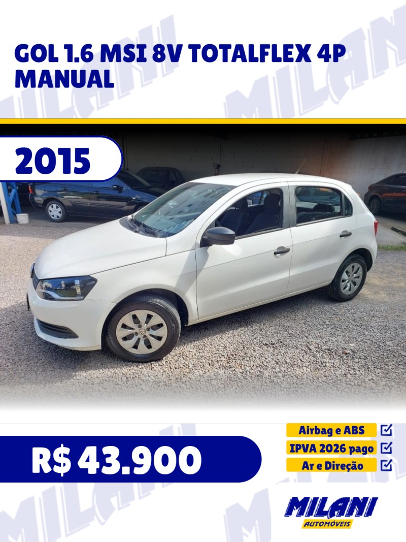 gol 1.6 msi 8v totalflex 4p manual 2015 bento goncalves