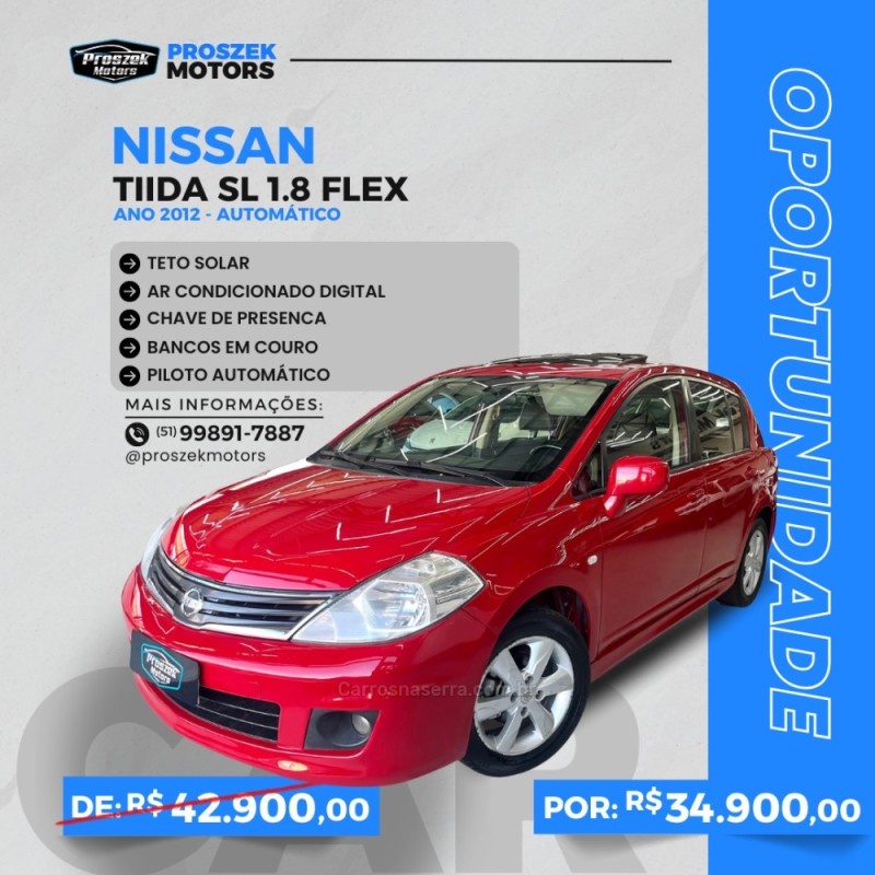 tiida 1.8 sl 16v flex 4p automatico 2012 canoas