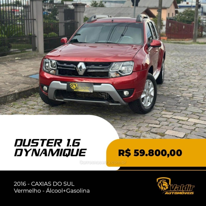 duster 1.6 dynamique 4x2 16v flex 4p manual 2016 caxias do sul