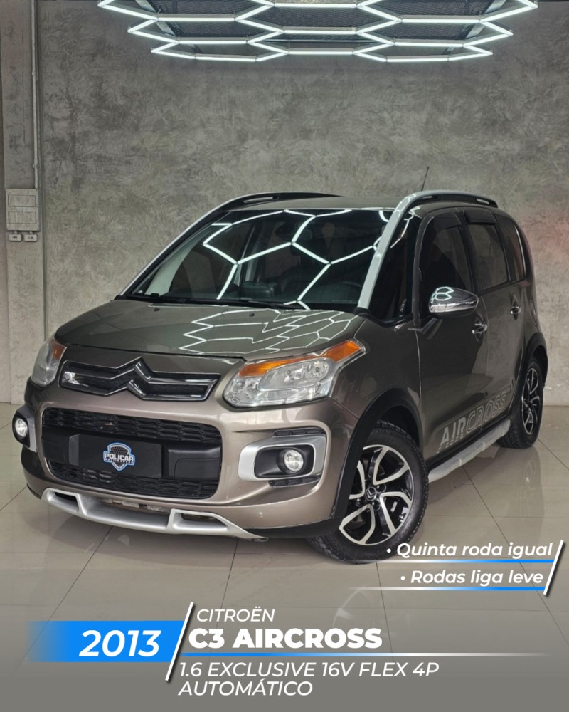 c3 aircross 1.6 exclusive 16v flex 4p automatico 2013 caxias do sul