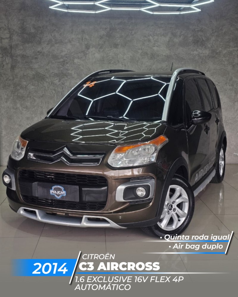 c3 aircross 1.6 exclusive 16v flex 4p automatico 2014 caxias do sul