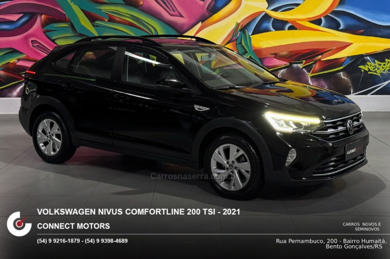 nivus 1.0 tsi comfortline play   tech flex 4p automatico 2021 bento goncalves