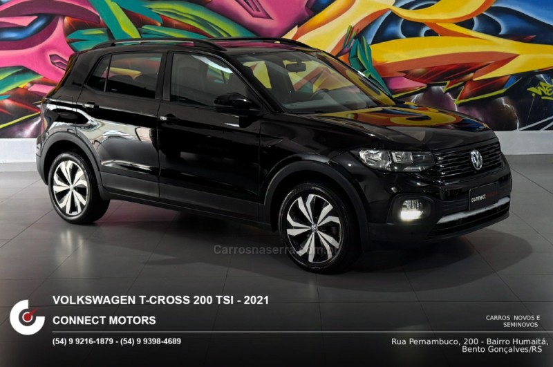 t cross 1.0 tsi 200 12v flex 4p automatico 2021 bento goncalves