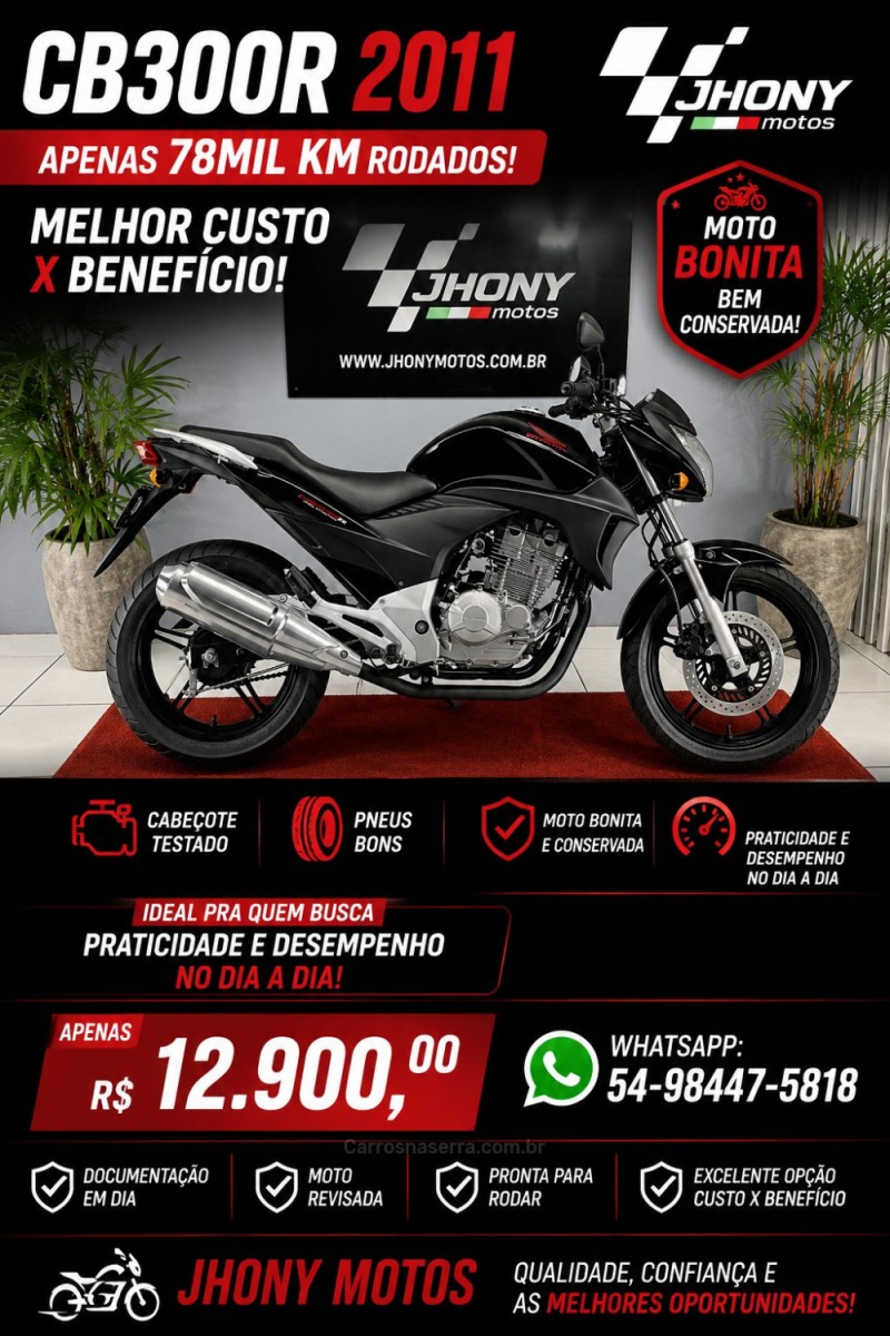 cb 300r  2011 caxias do sul