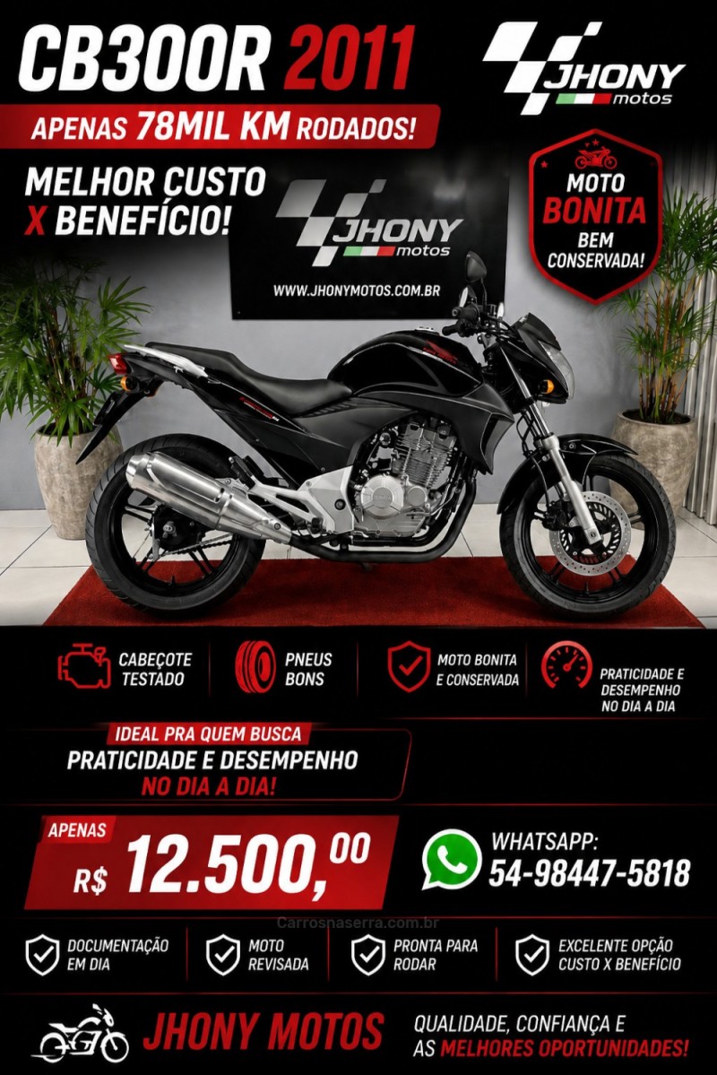 cb 300r  2011 caxias do sul