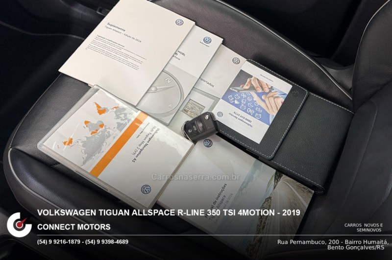 TIGUAN 2.0 ALLSPACE R-LINE 350 TSI 4X4 GASOLINA 4P - 2019 - BENTO GONçALVES
