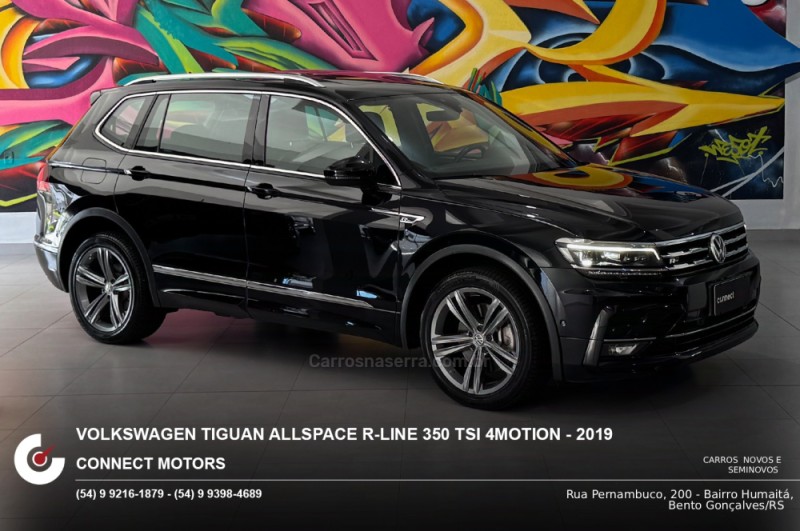 tiguan 2.0 allspace r line 350 tsi 4x4 gasolina 4p 2019 bento goncalves
