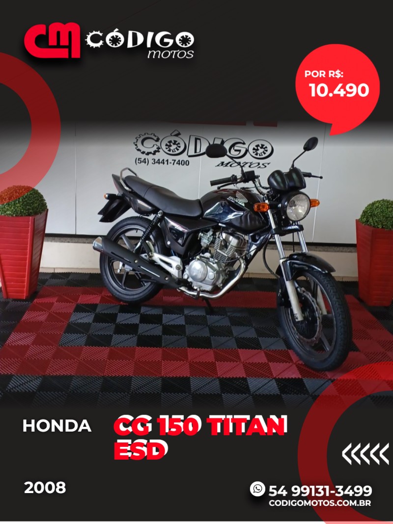 cg 150 titan esd 2008 veranopolis