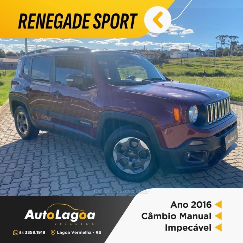 renegade 1.8 16v flex sport 4p manual 2016 lagoa vermelha