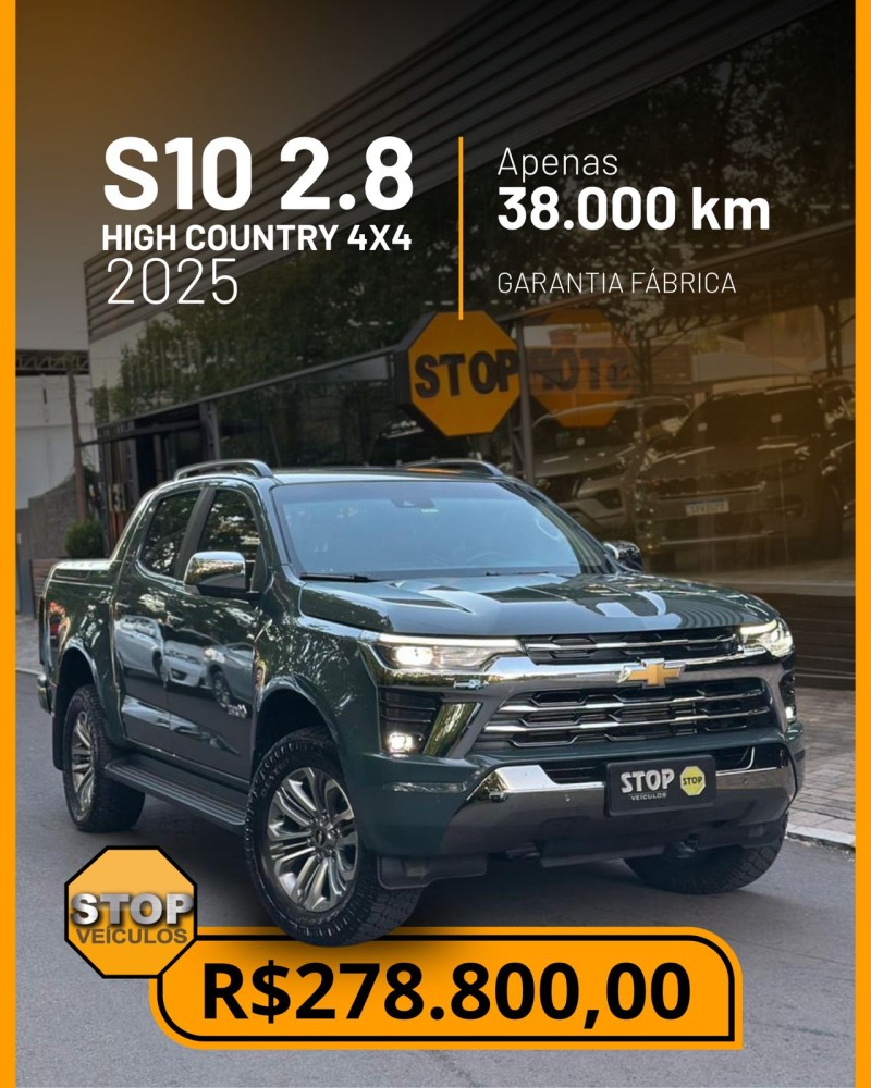 s10 2.8 high country 4x4 cd 16v turbo diesel 4p automatico 2025 dois irmaos