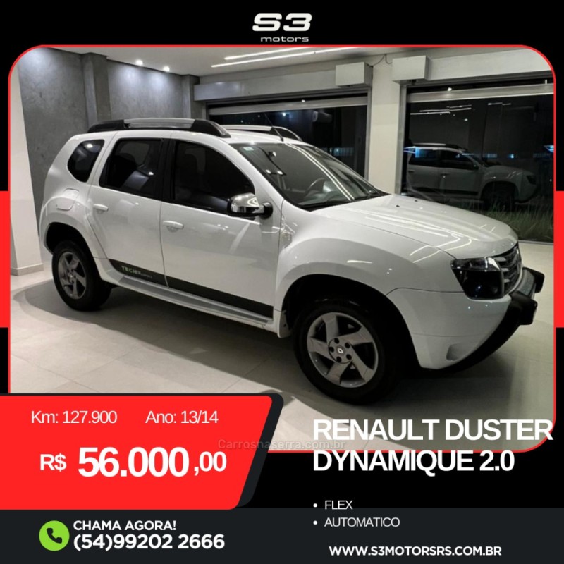 duster 2.0 dynamique 4x2 16v flex 4p automatico 2014 caxias do sul