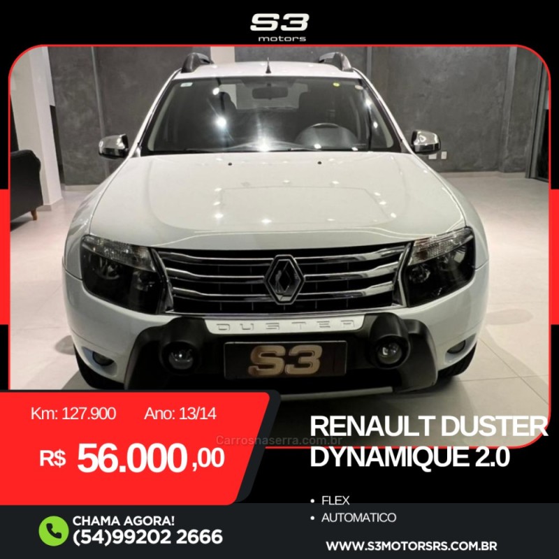 DUSTER 2.0 DYNAMIQUE 4X2 16V FLEX 4P AUTOMÁTICO - 2014 - CAXIAS DO SUL