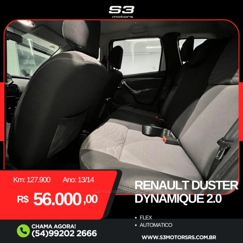 DUSTER 2.0 DYNAMIQUE 4X2 16V FLEX 4P AUTOMÁTICO - 2014 - CAXIAS DO SUL