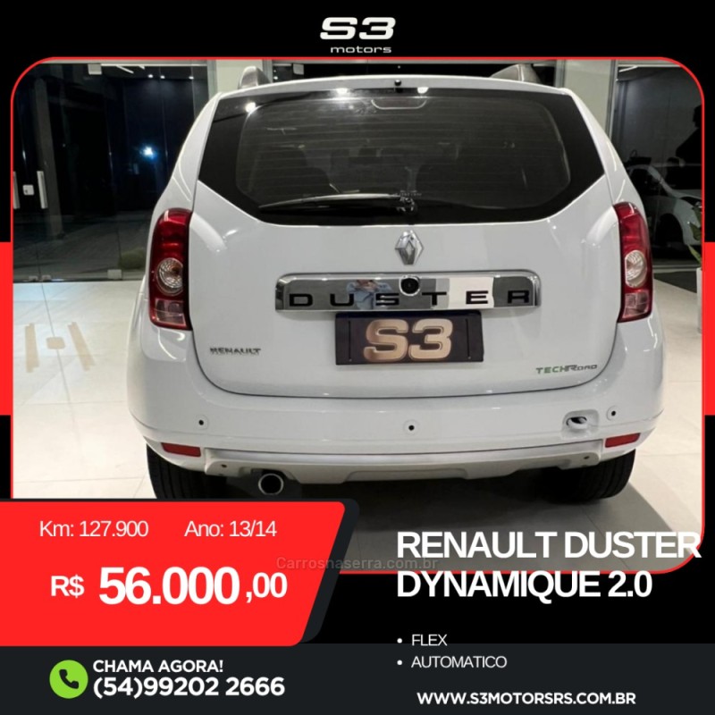 DUSTER 2.0 DYNAMIQUE 4X2 16V FLEX 4P AUTOMÁTICO - 2014 - CAXIAS DO SUL