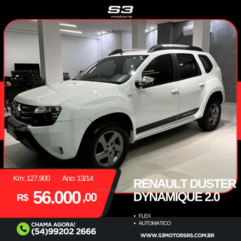DUSTER 2.0 DYNAMIQUE 4X2 16V FLEX 4P AUTOMÁTICO - 2014 - CAXIAS DO SUL