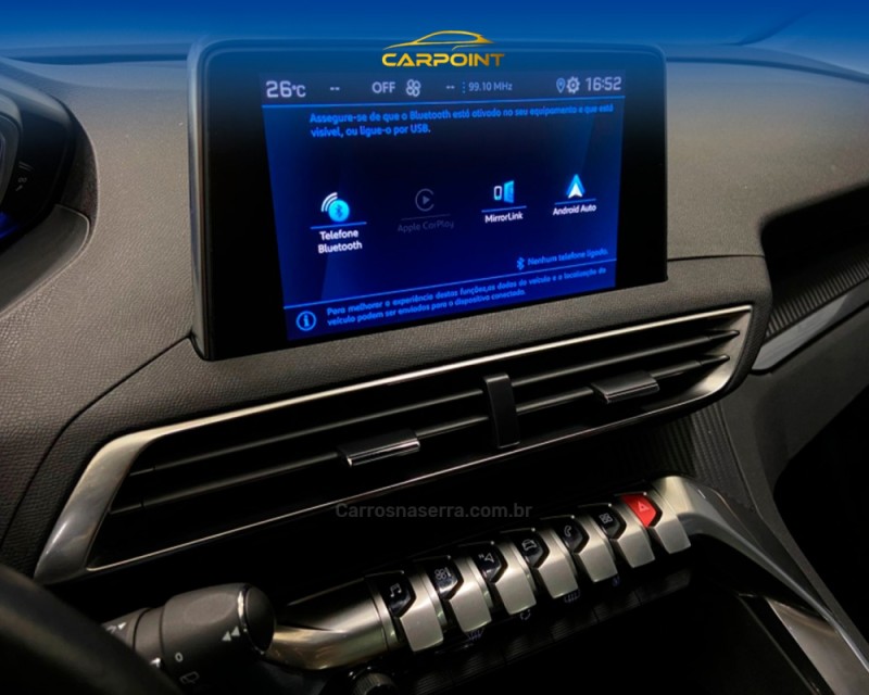 3008 1.6 ALLURE THP 16V GASOLINA 4P AUTOMÁTICO - 2020 - CAXIAS DO SUL