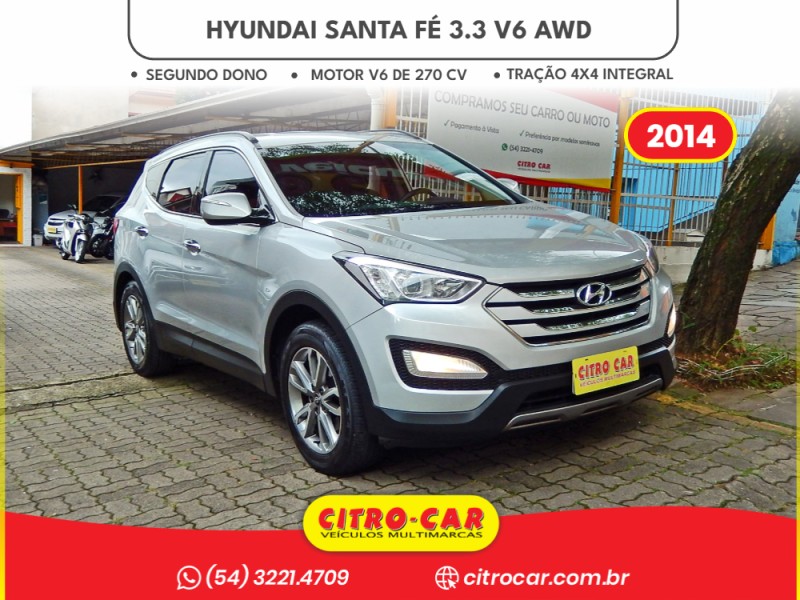 santa fe 3.3 mpfi 4x4 v6 270cv gasolina 4p automatico 2014 caxias do sul