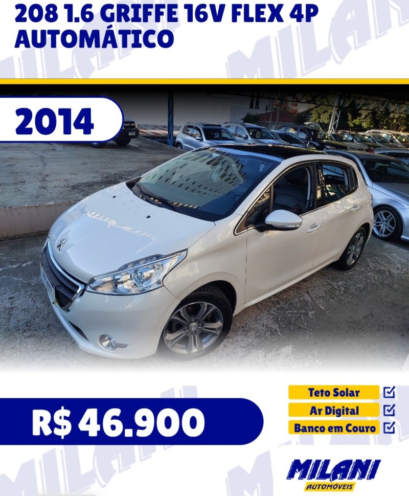 208 1.6 griffe 16v flex 4p automatico 2014 bento goncalves