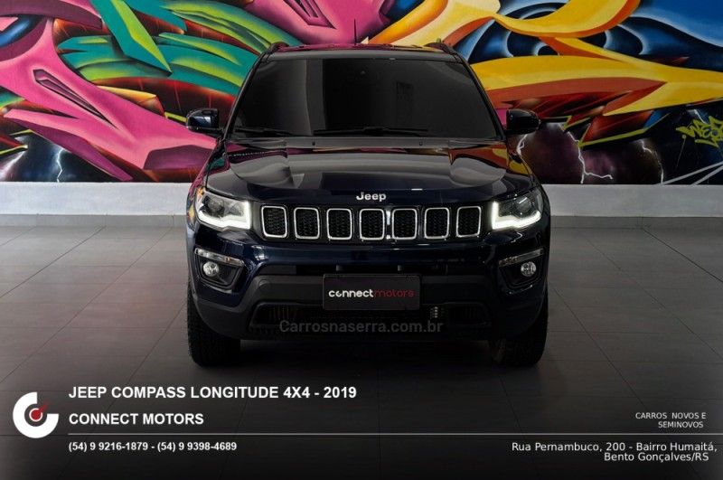 COMPASS 2.0 16V DIESEL LONGITUDE 4X4 AUTOMÁTICO - 2019 - BENTO GONçALVES