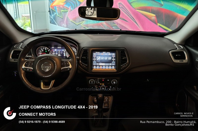COMPASS 2.0 16V DIESEL LONGITUDE 4X4 AUTOMÁTICO - 2019 - BENTO GONçALVES