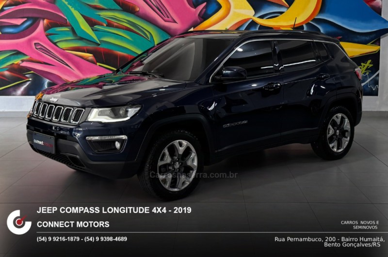 COMPASS 2.0 16V DIESEL LONGITUDE 4X4 AUTOMÁTICO - 2019 - BENTO GONçALVES