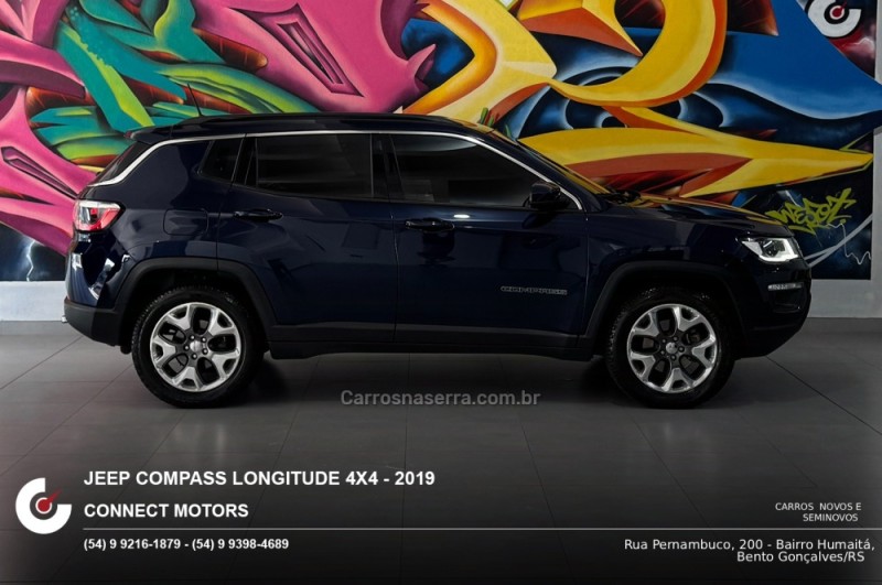 COMPASS 2.0 16V DIESEL LONGITUDE 4X4 AUTOMÁTICO - 2019 - BENTO GONçALVES