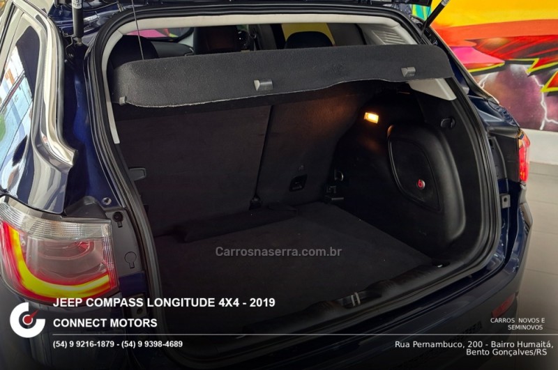 COMPASS 2.0 16V DIESEL LONGITUDE 4X4 AUTOMÁTICO - 2019 - BENTO GONçALVES