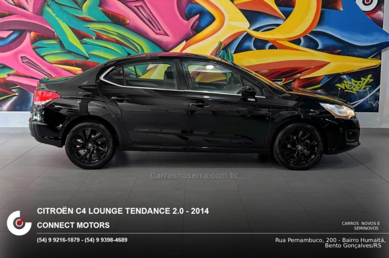 C4 LOUNGE 2.0 MPFI TENDANCE 16V FLEX 4P AUTOMÁTICO - 2014 - BENTO GONçALVES