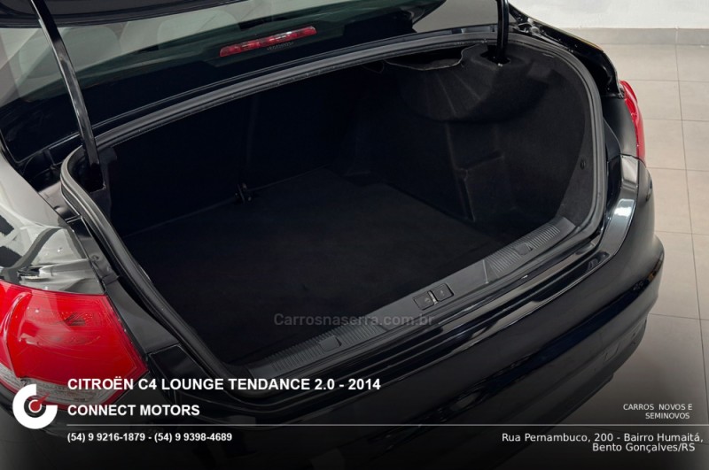 C4 LOUNGE 2.0 MPFI TENDANCE 16V FLEX 4P AUTOMÁTICO - 2014 - BENTO GONçALVES