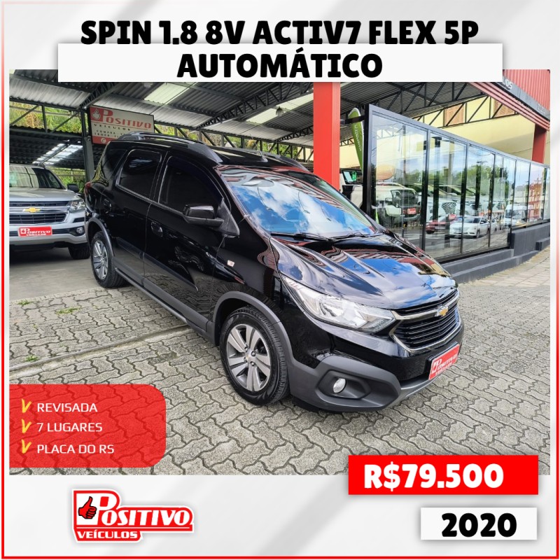 spin 1.8 8v activ7 flex 5p automatico 2020 caxias do sul
