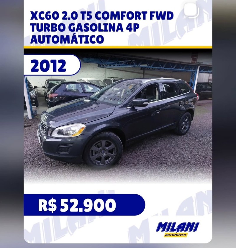 xc60 2.0 t5 comfort fwd turbo gasolina 4p automatico 2012 bento goncalves