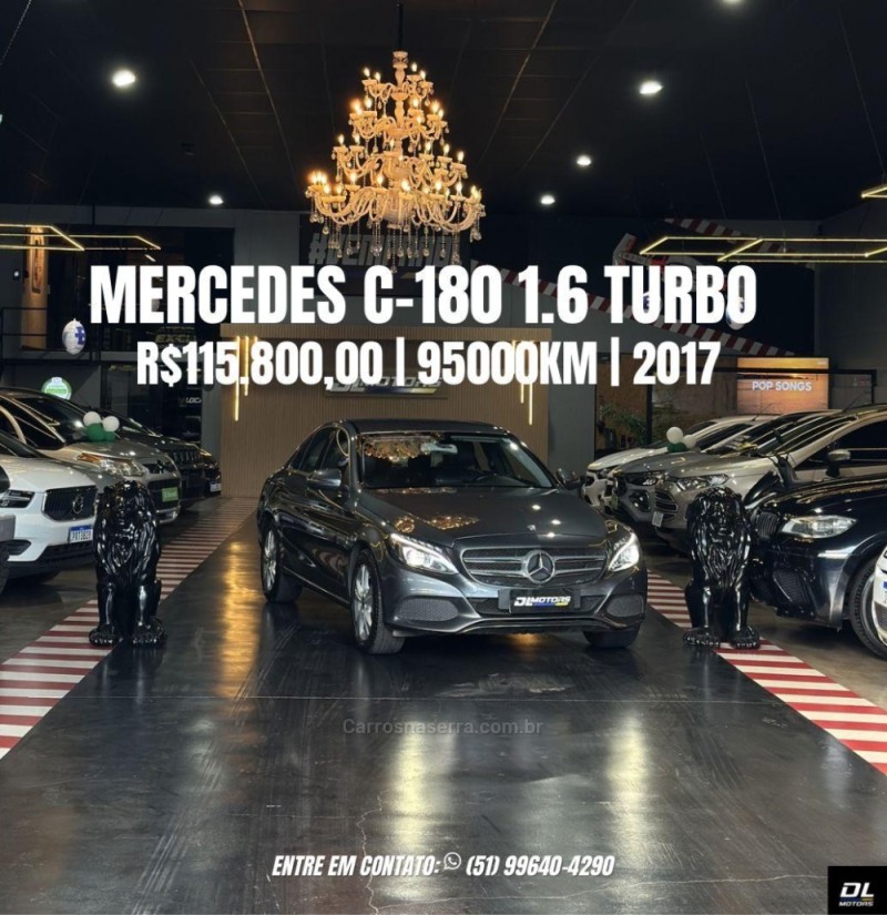 c 180 1.6 cgi avantgarde 16v turbo gasolina 4p automatico 2017 lajeado