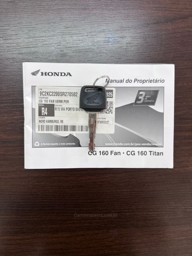 CG 160 FAN - 2025 - CAMPO BOM