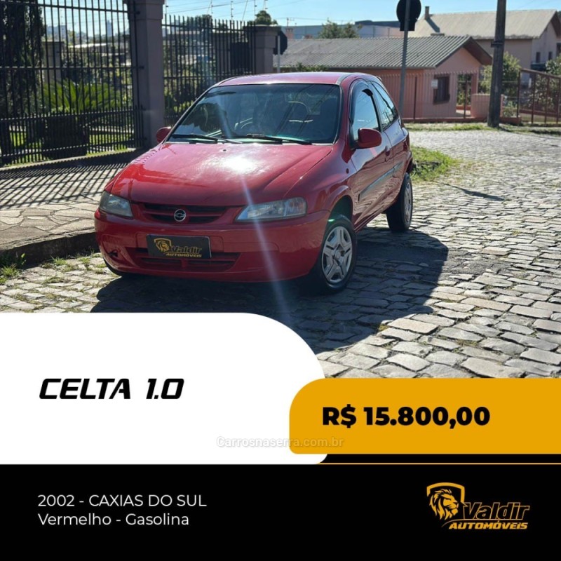 celta 1.0 mpfi 8v gasolina 2p manual 2002 caxias do sul
