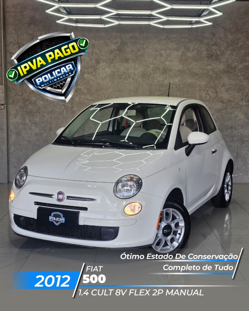 500 1.4 cult 8v flex 2p manual 2012 caxias do sul