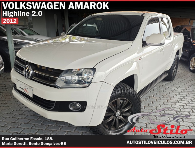 amarok 2.0 highline 4x4 cd 16v turbo intercooler diesel 4p automatico 2012 bento goncalves