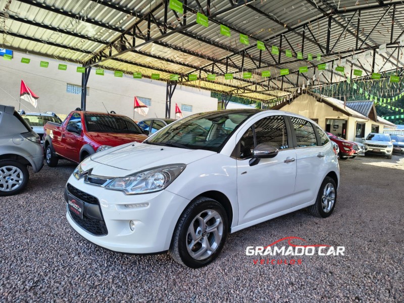 c3 1.6 live pack 16v flex 4p automatico 2015 canela