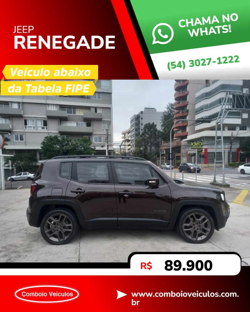 RENEGADE 1.8 16V FLEX LIMITED 4P AUTOMÁTICO - 2021 - CAXIAS DO SUL