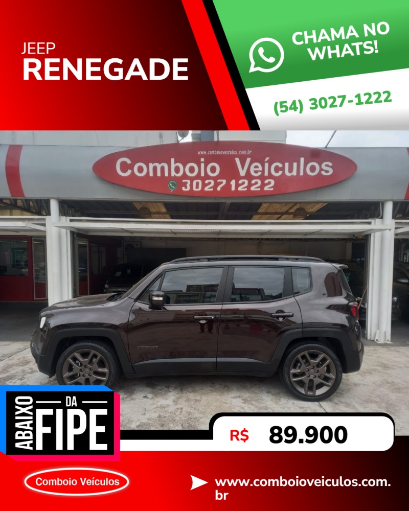 RENEGADE 1.8 16V FLEX LIMITED 4P AUTOMÁTICO - 2021 - CAXIAS DO SUL