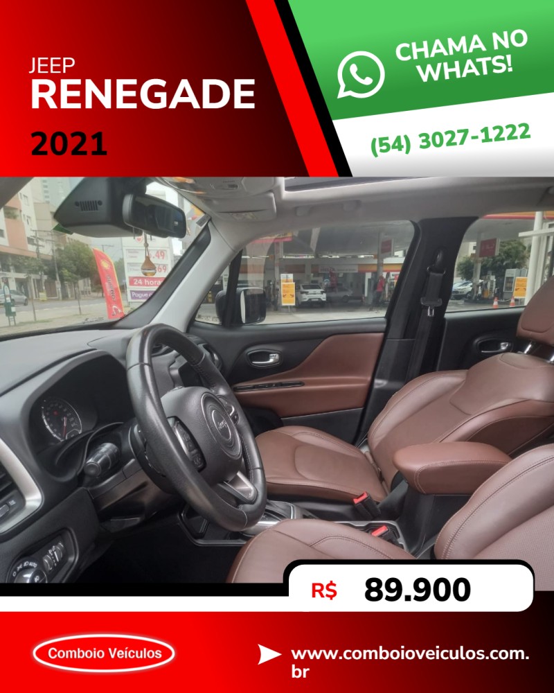 RENEGADE 1.8 16V FLEX LIMITED 4P AUTOMÁTICO - 2021 - CAXIAS DO SUL