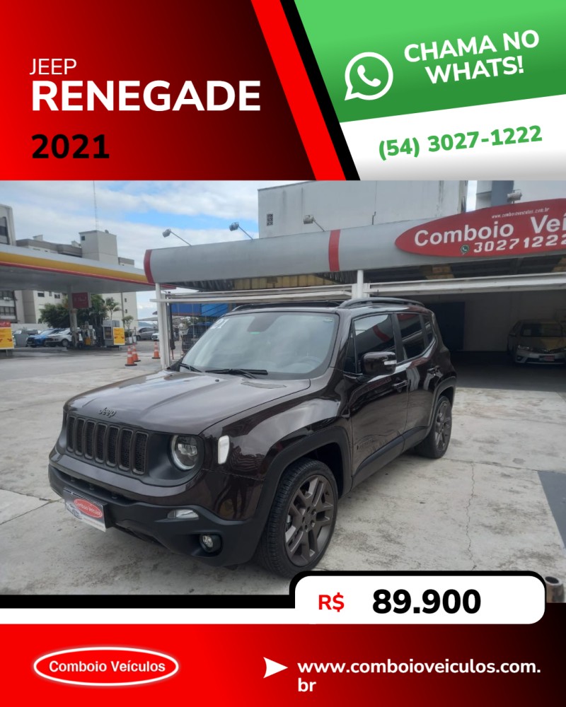 RENEGADE 1.8 16V FLEX LIMITED 4P AUTOMÁTICO - 2021 - CAXIAS DO SUL