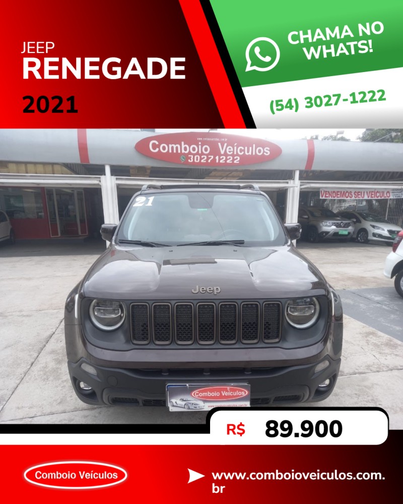 RENEGADE 1.8 16V FLEX LIMITED 4P AUTOMÁTICO - 2021 - CAXIAS DO SUL