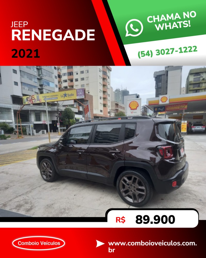 RENEGADE 1.8 16V FLEX LIMITED 4P AUTOMÁTICO - 2021 - CAXIAS DO SUL