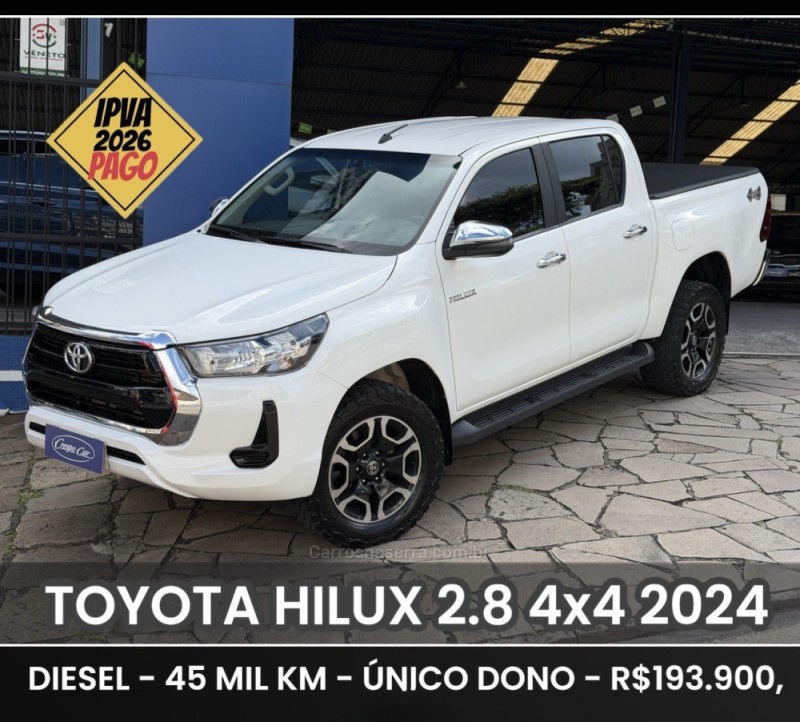 hilux 2.8 std 4x4 cd 16v diesel 4p manual 2024 caxias do sul