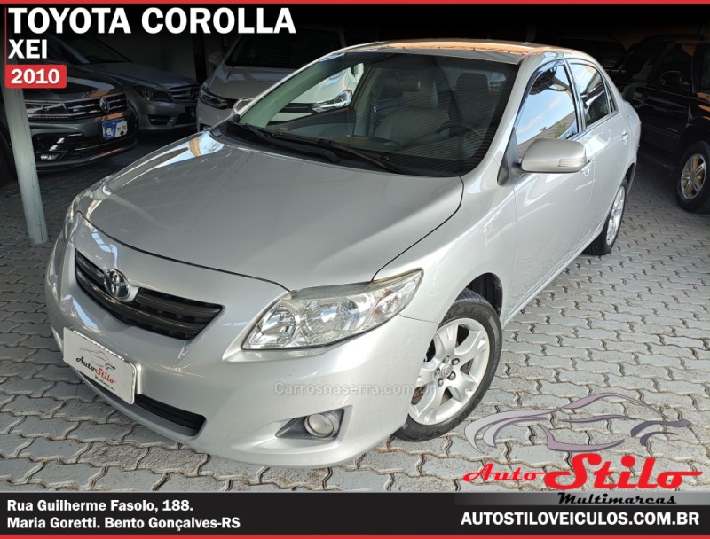 corolla 1.8 xei 16v flex 4p automatico 2010 bento goncalves